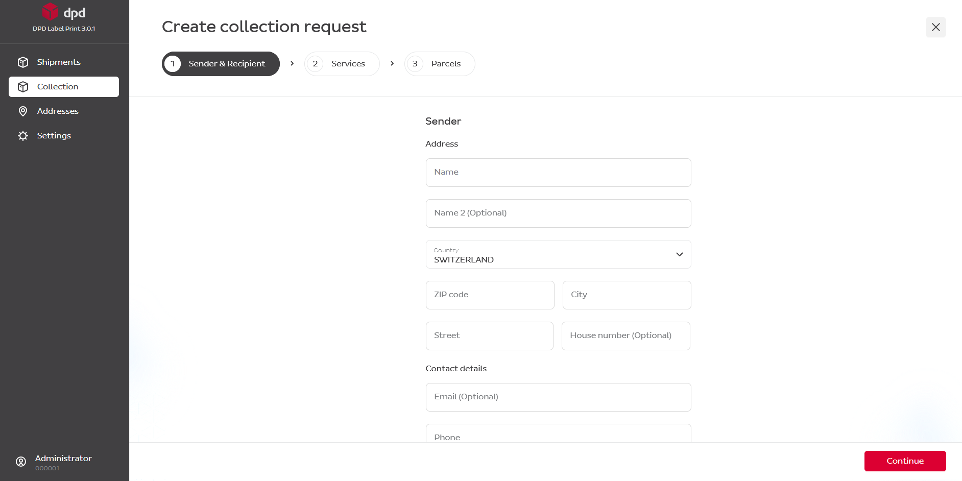Collection request form (1)