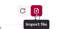 Import file button